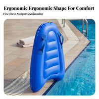 Inflatable Wave Board Portable Handled Inflatable Water Board Kids Water Board Thickened Material Kids Swimming Buoyant Board