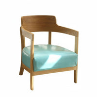 Comfortable padding Upholstered Wood Frame Armchair Ergonomic Backrest Upholstered Wood-Frame Seat firm-density Foam Padding Accent Chair Retro Design for Cafe Owners, Interior Designers, Reception Area, Office, perusing alcove, Living Room