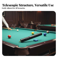 Billiard Cue Extender Extendable Pool Cue Extension Telescopic Billiard Stick Extender Improves Reach Billiards Accessory