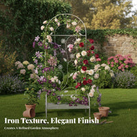Foldable Design Folding Trellis Panel Ground-Insertable Folding Panel Trellis Combinable Panels Climbing Frame Decorative for Flower lovers, Homeowners, Vegetable Growers, Patio, Balcony, Against a Wall, Raised Bed