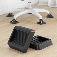 Furniture Wheel Stopper Wide Application Rubber Wheel Stopper Heavy Duty Caster Cup for Office