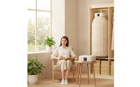 Folding Electric Clothes Dryer Digital Foldable Clothes Dryer Quiet Folding Dehydrating Rack with Heater for Renters, Students, Dorm Rooms, Travel
