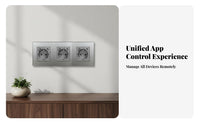 Smart Wall Socket Timer and Schedule Function European WiFi Power Socket Glass Panel Wall Outlet Family Sharing for Homeowners