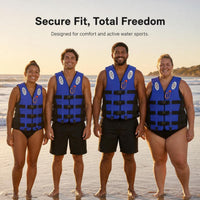 Adult Inflatable Life Vest for Swimming, Fishing, and Boating - High Buoyancy, Portable, Anti-Flip Design