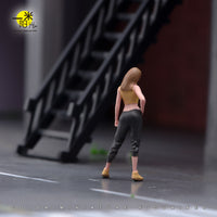 One Meter Sunshine 1/64 Scale Resin Miniature Figure of Woman with Hands on Hips