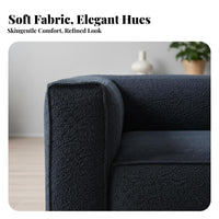Armless 3-Seater Block Sofa Nordic design 3-Seater Sofa Minimalist Design Couch for Interior Designers, Homeowners, Reception Office, Bedroom
