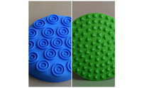 4 Pieces Interactive Silicone Sensory Disc Soft Tactile Sensory Mat Gentle Toy Early Learning for Classroom, Home