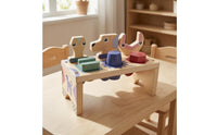 Wooden Tool Bench Toy Fine Motor Skills Animal-Shaped Tool Toy Hand-Eye Coordination Kids Workbench for Young Children