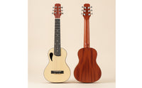 Mini 30-Inch Guitarlele Portable Guitarlele with Slotted Headstock Compact Hybrid Guitar for Beginners