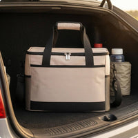 Insulated Temperature Retaining Carrier Bag Waterproof Soft Mesh Pockets Portable Carrier for Travel, Car Storage