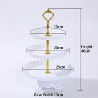 Cup Display for Parties, Afternoon Tea Stands Nordic, Light Luxury Cup Display, Minimalist Design Cup Display White Round