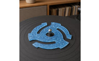 LP 45 Adapter ABS Plastic 45 RPM Adapter Insert Vinyl Stabilizer Speckled Music Accessory Curved Design