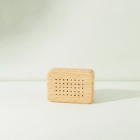Beech Wood Sound Machine Portable Ambient Sound Machine for Light Sleepers, Bedroom, Meditation