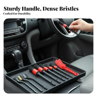 13 Pieces Car Detailing Brush Set Versatile Car Wash Accessories Kit Scratch Auto Interior Cleaning Kit for DIY Cleaners