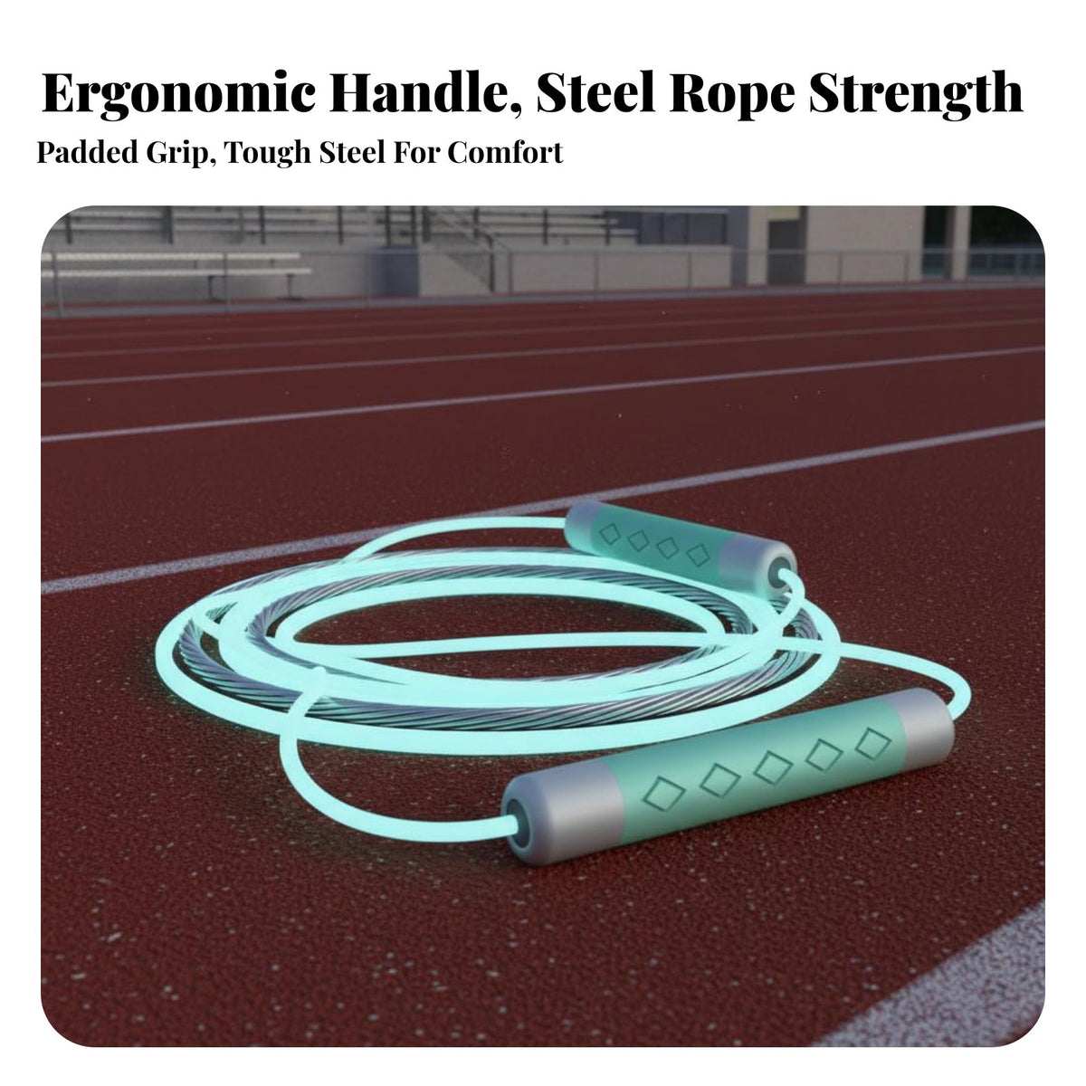 Steel Wire Skipping Rope Twist-Resistant Adjustable Jump Rope Comfort Grip Handles Fitness Equipment for Adults, Students, Workout, Outdoor