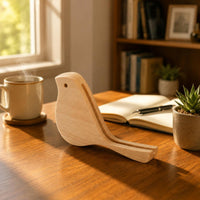 Wood Postcard Holder Creative Shape Home Decor Elegant for Office