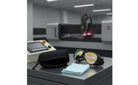 Glasses with Case Impact Resistant Full Coverage Glasses Wide Vision Eyewear for Welders, Engraving