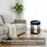 Nordic Design Multi-Tier Rolling Cabinet 360° Movable Wheels Side Table Modern Aesthetic Nightstand Slim Design for Homeowners, Office Workers, Bedroom, Living Room, Small Areas, Bathroom