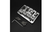 Rectangular Base Plate 4-String Bass Bridge Fixed Metal Bass Bridge