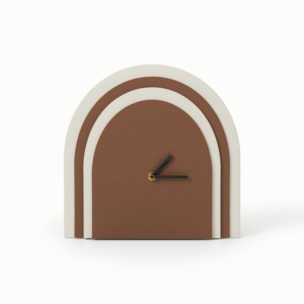 Arched Mantel Clock Compact Desk Clock with Slender Hands Easy-to-Read Classic for Living Room, Office