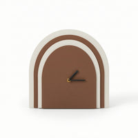 Arched Mantel Clock Compact Desk Clock with Slender Hands Easy-to-Read Classic for Living Room, Office
