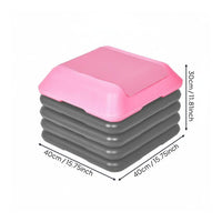 Stable Grip Feet 40cm Fitness Step Non-Slip Surface Mini Aerobic Step Platform for Home Gym
