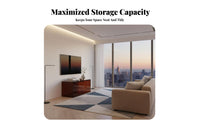 Modern Design TV Cabinet with Shelves Modular Design Stackable Storage Cube Multi-Functional Media Console Large Capacity for Homeowners, Families, Movie Lovers, Living Room, Bedroom, Study