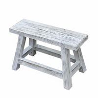 Small Four-Legged Pedestal Retro Design Short-Legged Pedestal Stool Rustic appeal
