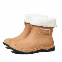 Long-Lasting Short Rain Boots Stylish Short Rubber Rain Shoes Comfortable Waterproof Booties Easy to Clean for Men, Women, Gardening, Walking, Commuting