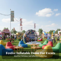 Inflatable Panoramic Air Enclosure 360° Panoramic View Clear Panoramic Air Enclosure Waterproof Clear Inflatable Igloo for Event Planners, Adults