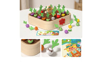 Carrot Memory Game Developmental Wooden Memory Matching Game Recognition Games for Preschoolers, Playroom, Homeschool