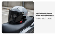 CCC Certified Extra Large Head Safety Helmet Breathable Plus Size Motorcycle Helmet High-Density EPS Liner Safeguarding Headwear Shock Absorption for Men, Adults, Daily Commute, Outdoor, Street Biking, Touring
