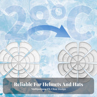 Hat Cooling Pad White Helmet Cooling Insert Freeze and Reuse for Inside Hats