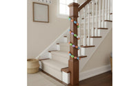 Vernal Themed Easter Egg Garland Festive Pastel Egg Vine Pre-Assembled Party Supply Rustic Farmhouse Design for Classroom