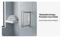 No Drilling Glacier Pattern Hanger Rack Extendable Design Drill-without Drilling Hanger Storage Rack Expandable for Renters, Homeowners