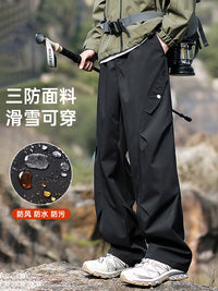 鹅绒工装羽绒裤男款外穿冬季2025新款可拆卸三防冲锋裤哈尔滨防寒