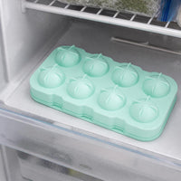 Silicone Sphere Ice Cube Tray with 8 Cavities, Easy Release Round Ice Ball Maker for Home and Commercial Use