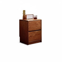 Minimalist Aesthetic 2-Drawer Chest Floor-Standing Bedside Table Space-Saving Design Nightstand Sturdy Frame for Homeowners, Apartment Dwellers, Bedroom, Living Room, Entryway, College Dorm