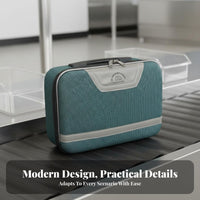 Reinforced Steel Frame Handheld Suitcase Waterproof Canvas Tool Case Wear-Resistant for Travelers, Men, Worksite, Weekend Getaways, Airports