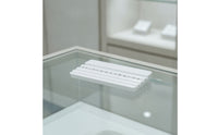 Diamond Sorting Tray Grooved Gem Sorting Tray with Grooves Board Rectangular White for Jewelers, Jewelry Making