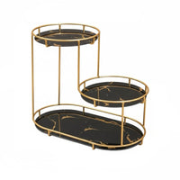 Tiered Makeup Drawers Space-Saving Cosmetic Storage Elegant visually appealing for Vanity