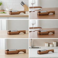 Cheese Grater with Wooden Container Handheld Grater with Wooden Body Kitchen Tool Rust-Resistant Compact for Home Cooks, Table