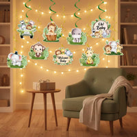 Hanging Spiral Decorations with Single Swirls DIY for Nursery, Baby