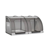 Foldable Car Pet Kennel Breathable Pet Kennel with Mesh Panels Travel-Friendly Foldable Crate for Trunk