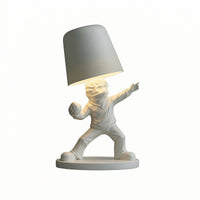 Three-Color Adjustable Sculptural Lamp Compact Figure Lamp Decorative Modern for Art Lovers, Desk