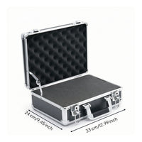 Aluminum Tool Box Safeguarding Hardhard-Shell Container with Foam Hard Carrying Case with Foam Insert Long-Lasting Heavy-Duty