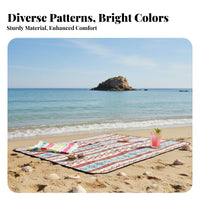 Aluminum Foil Backing Waterproof Picnic Blanket Lightweight Thickened Camping Pad Easy to Clean Foldable Outdoor Mat Sturdy for Picnickers, Beachgoers, Picnics, Lawn, Parks, Travel