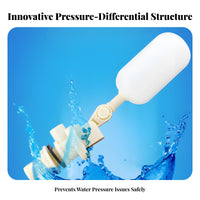 Long-Lasting ABS Material Buoyant Ball Valve Compact Size Plastic Buoyant Valve for Cooling Towers, Air Coolers, Humidifiers