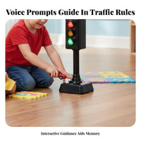 Educational Talking Traffic Light Lights and Sounds Toy Traffic Light Role Play Fun for Preschoolers, Toddlers, Classroom, Playroom