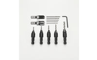 13 Pieces Woodworking Countersink Tool Set with Hex Shanks Pilot Hole Countersink Drill Bit Quick Change Wood Drilling Set Adjustable for Woodworkers, Carpenters, Cabinet Making, Furniture Assembly